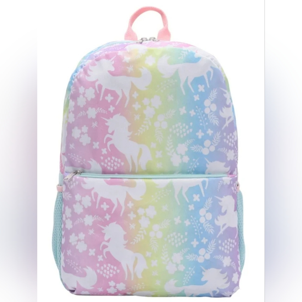 Wonder Nation Kids Hombre Unicorn Backpack with Matching Name Tag